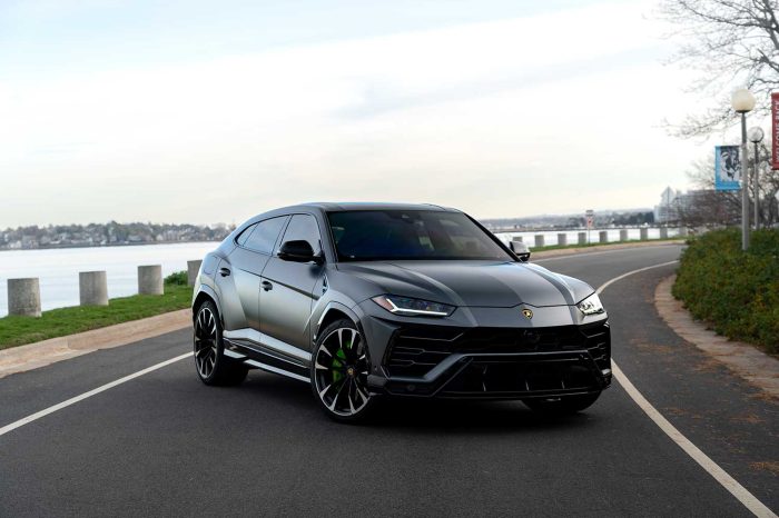 Lamborghini Urus Gray Rental in Boston